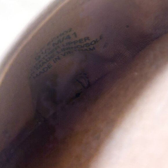 Women's Lucky Brand Emmie Ballet Flats Taupe Leather Minimalist Style - Picture 6 of 8